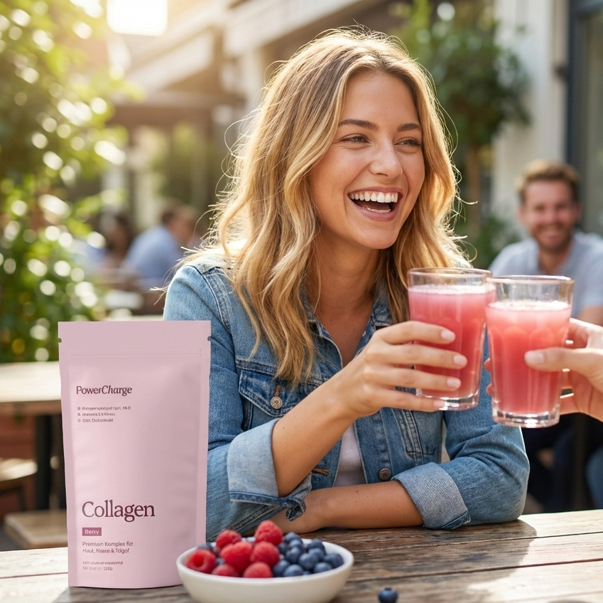 PowerCharge Nutrition – Collagen - Berry (Rind) | 250 g Doypack