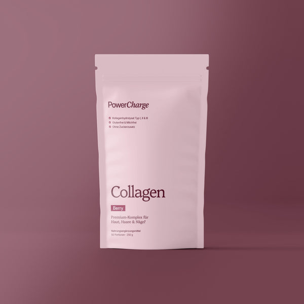 PowerCharge Nutrition – Collagen - Berry (Rind) | 250 g Doypack